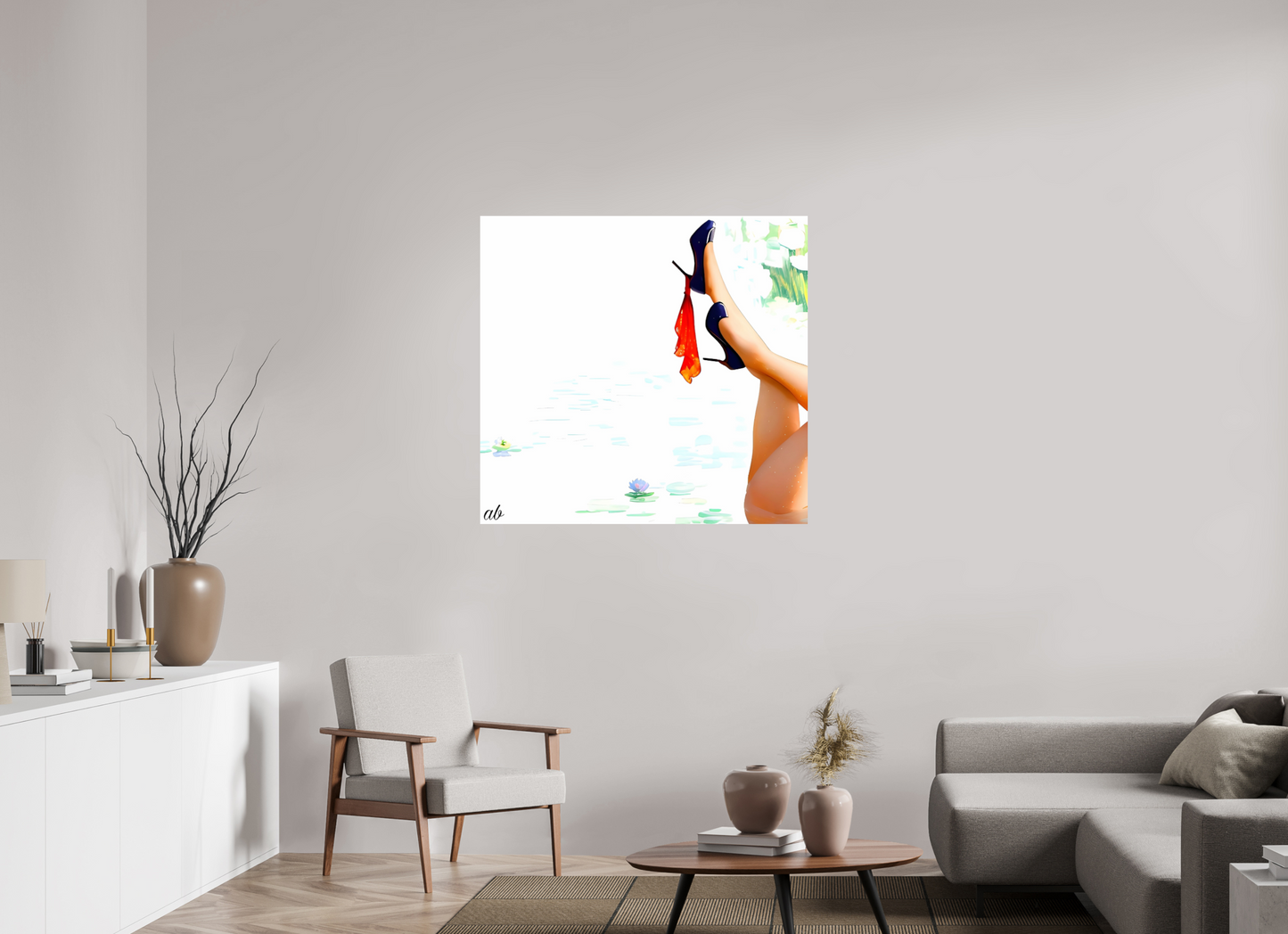 106,3 x 100 cm, Format Photo Nymphéa Glamour