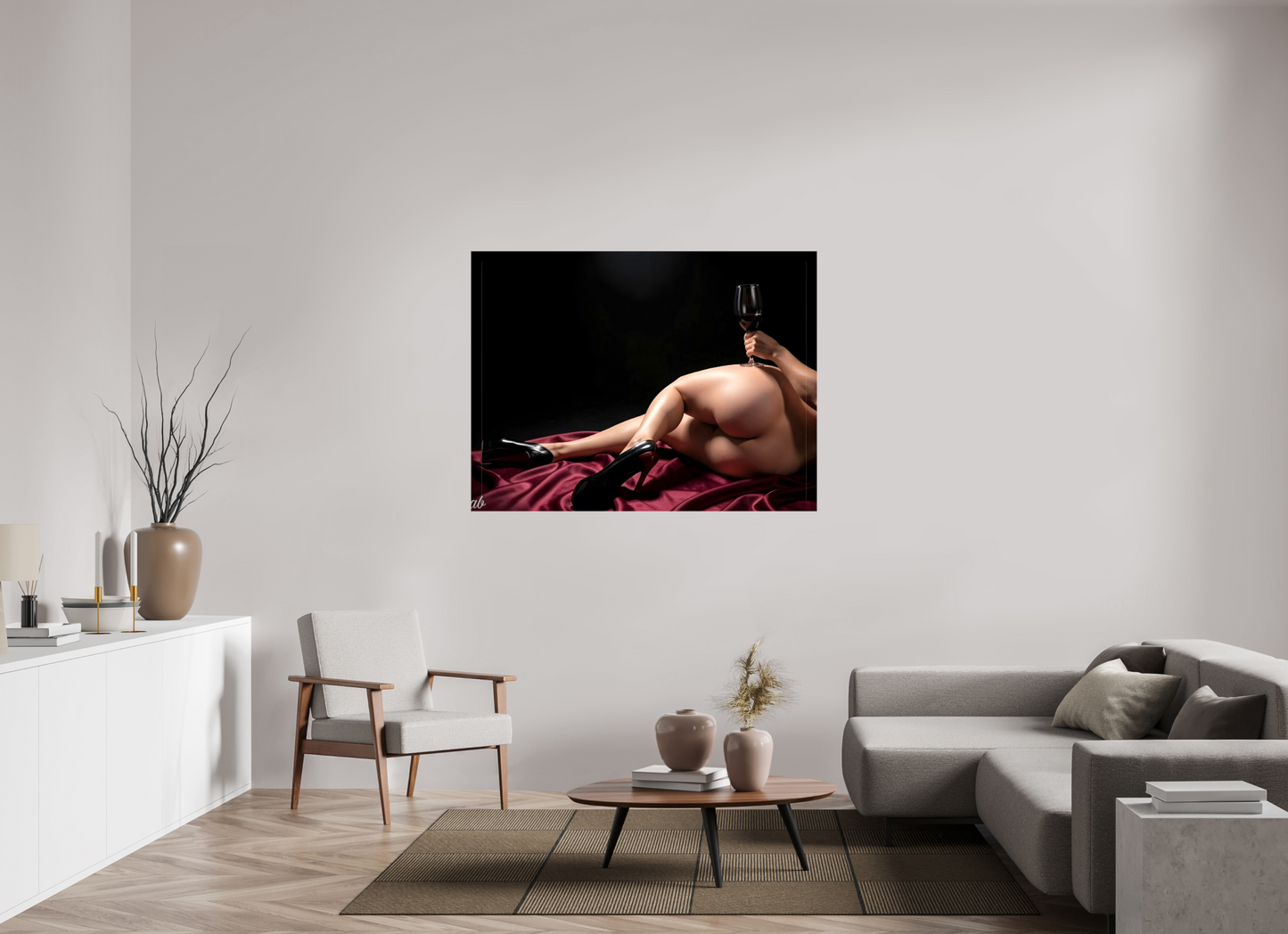 140 x 105 cm, Toile brillante Le Goût de la Nuit