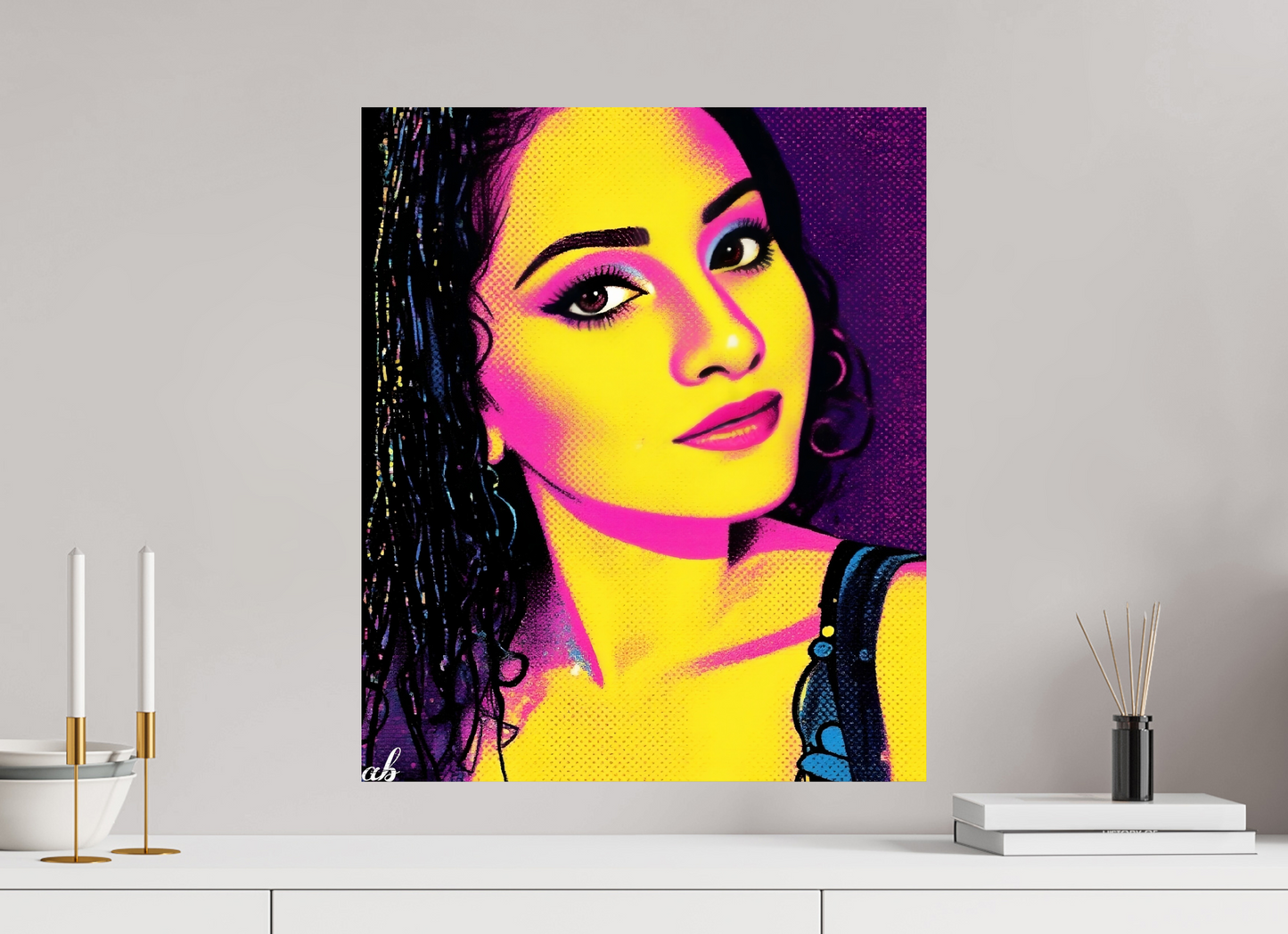 50 x 59,7 cm, Photo Print On Fuji Crystal DP II Éclat Pop – Portrait Néon