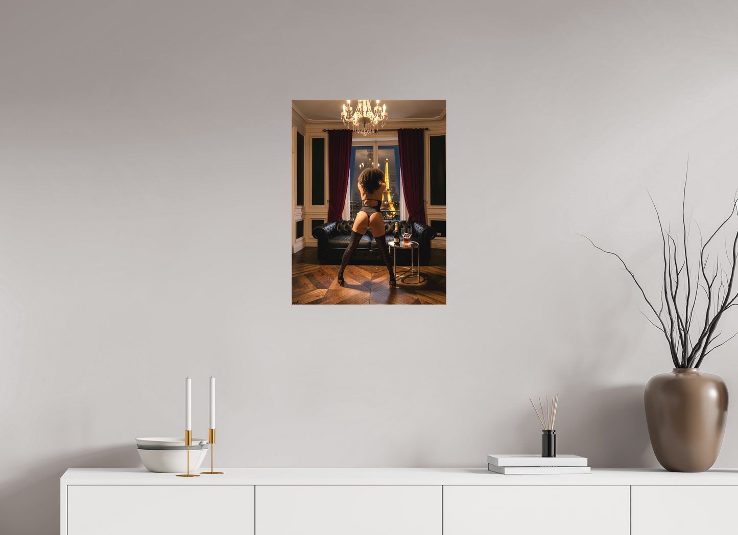 45 x 60 cm, Toile textile Les Nuits Privées