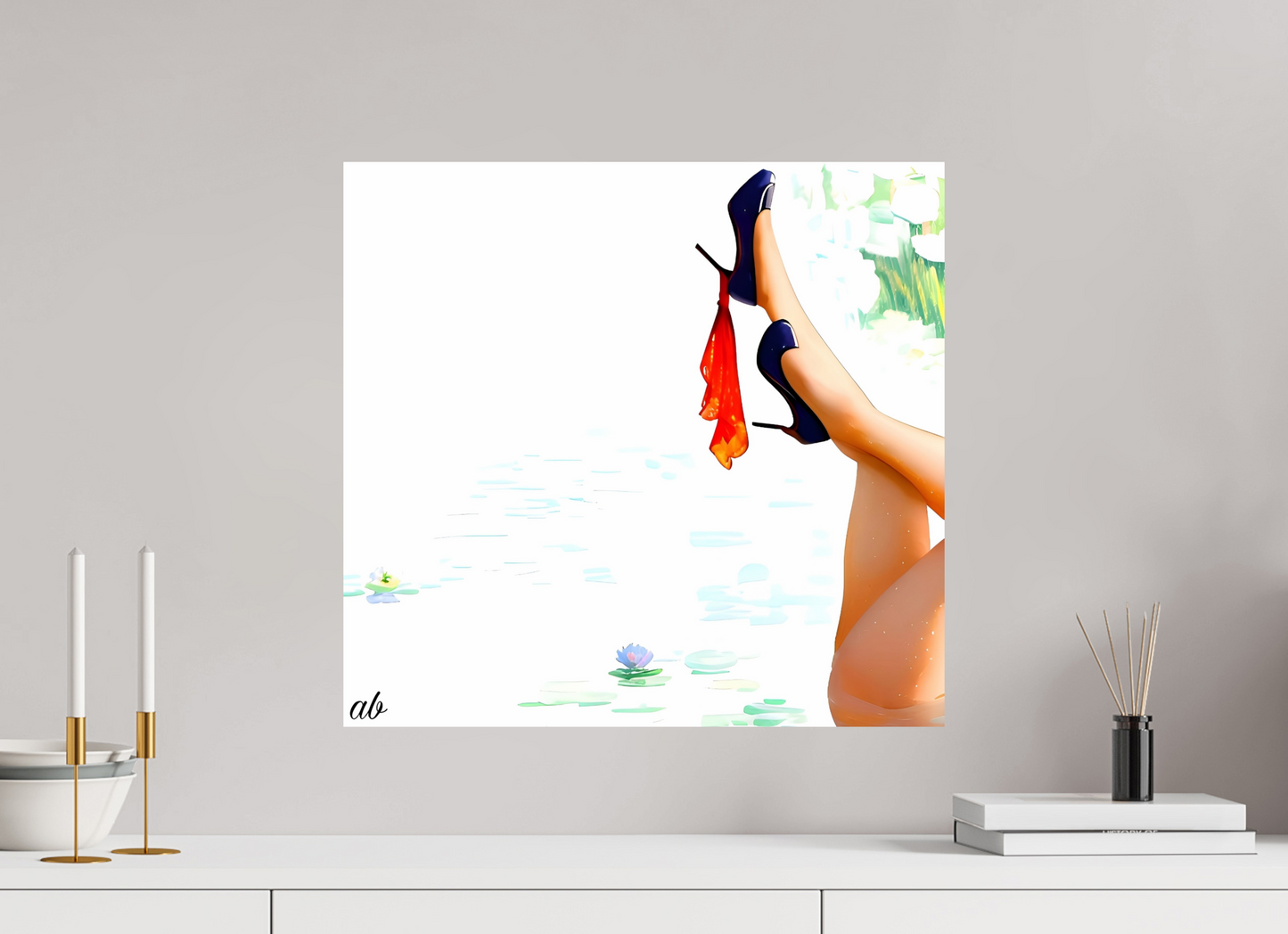 53,2 x 50 cm, Format Photo Nymphéa Glamour