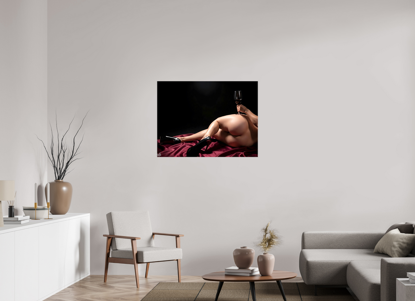 100 x 75 cm, Toile brillante Le Goût de la Nuit