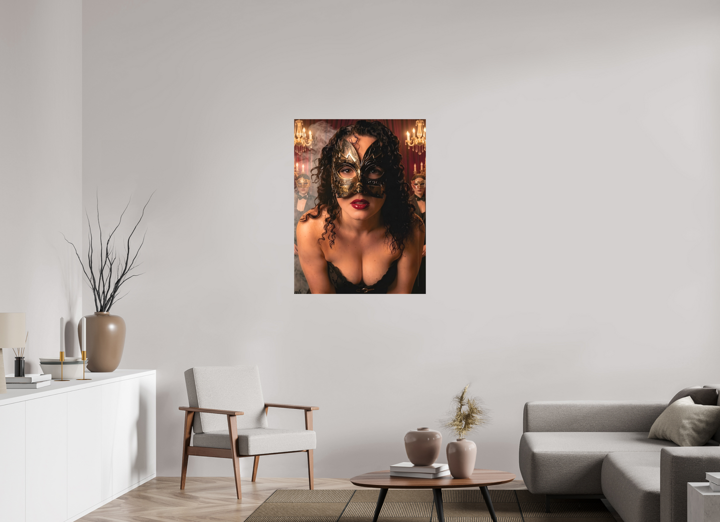 75 x 100 cm, Toile textile Le Bal des Ombres