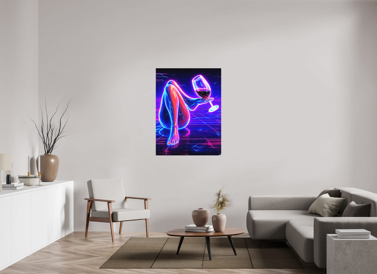 90 x 120 cm, TOILE MATTE Ivresse Électrique