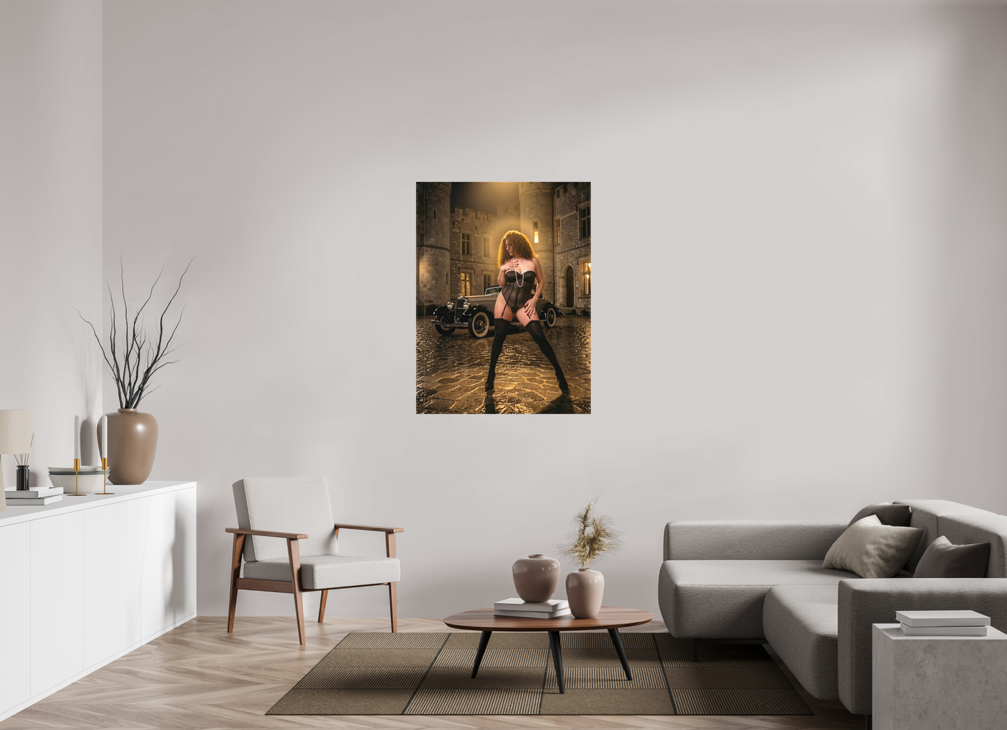 90 x 120 cm, Toile matte L’Héritière de la Nuit