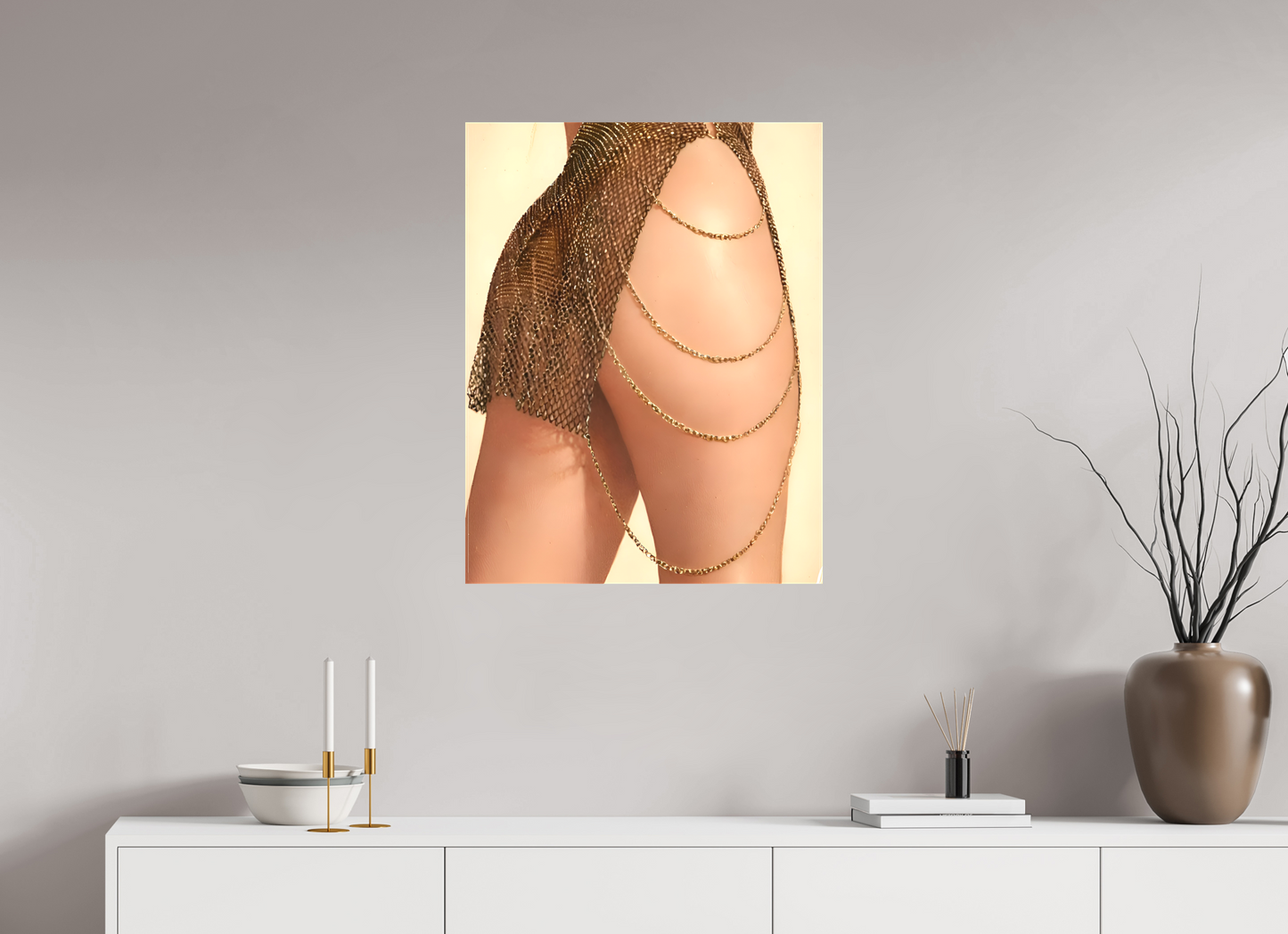 60 x 77,8 cm, TOILE MATTE Éclat Doré - Maille d'Or