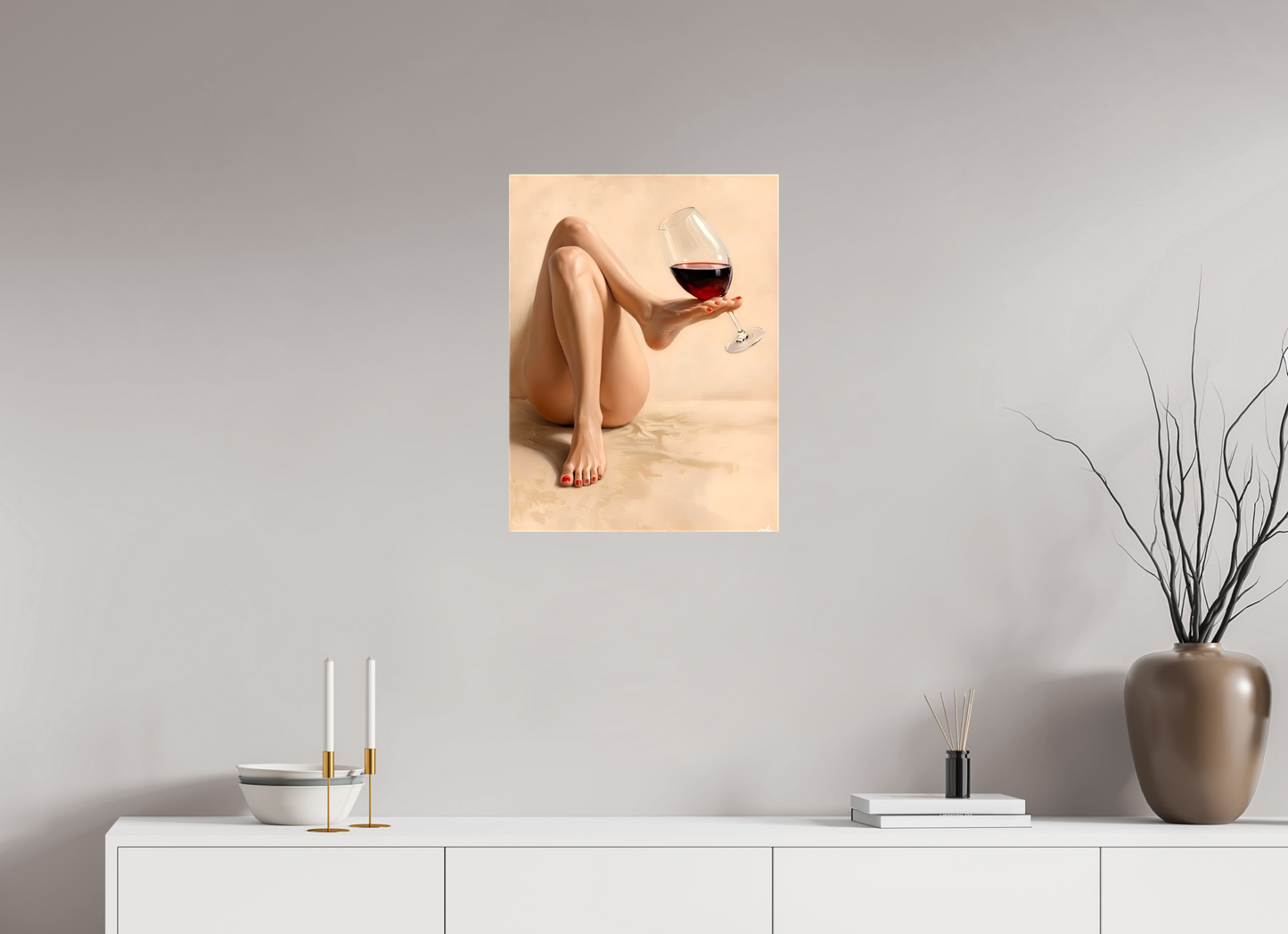 45 x 60 cm, Toile brillante Ivresse Silencieuse