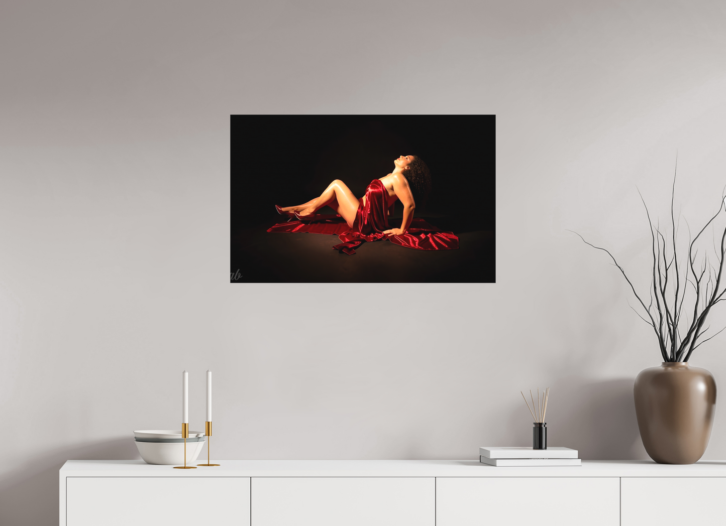 79,4 x 50 cm, Toile textile La Reine de Minuit