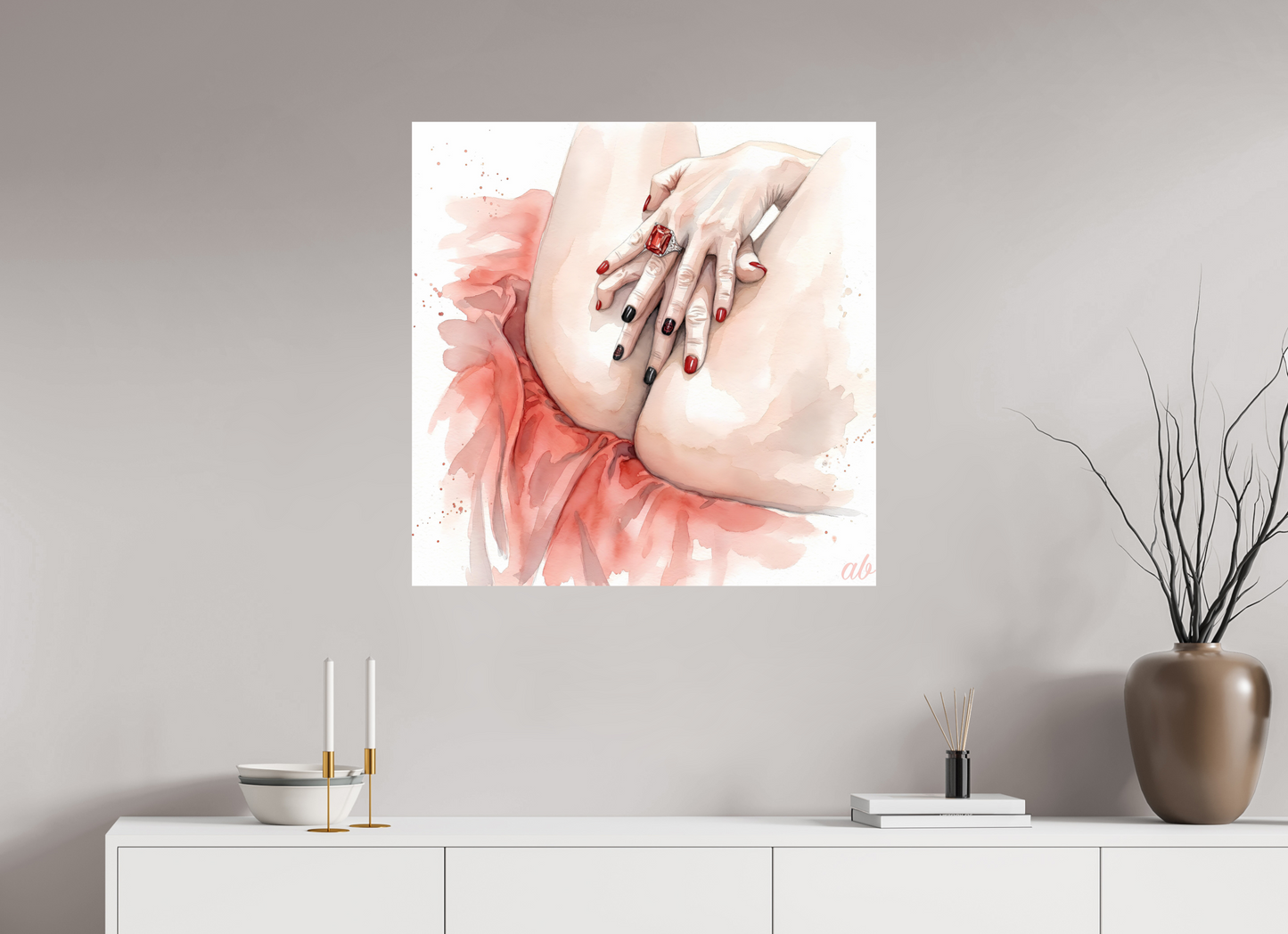 80 x 80 cm, Format Photo à encadrer soi-même Le Secret de la Peau